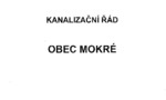 Kanalizační řád Mokré