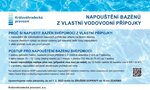 Napouštění bazénů z vlastní vodovodní přípojky 